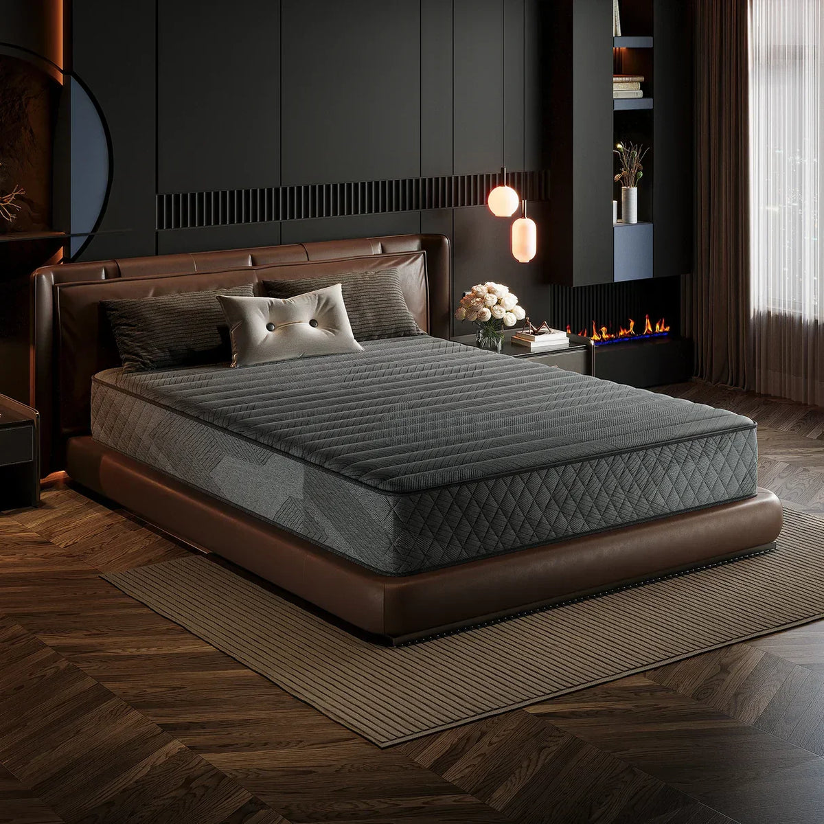 Premium Memory Foam Hybrid Mattress Cooling and Breathable - 10 Inches