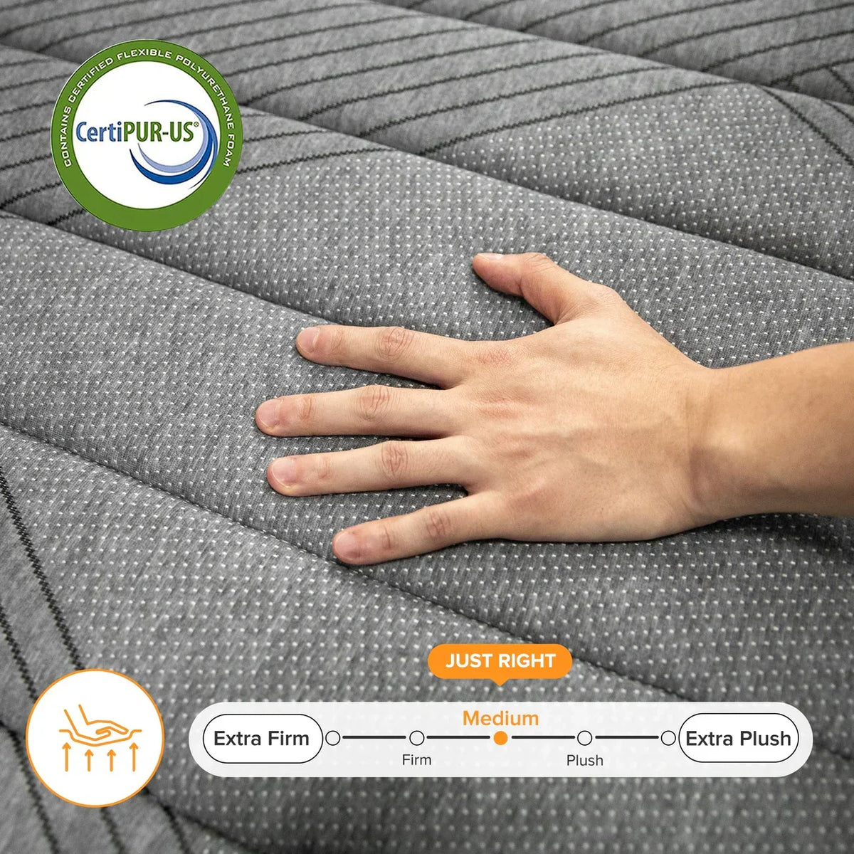Premium Memory Foam Hybrid Mattress Cooling and Breathable - 10 Inches