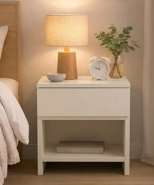 Compact Nightstand for Bedroom Solid Wood Side table
