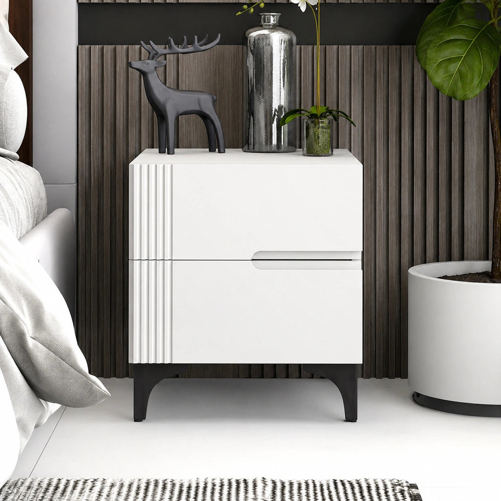 Contemporary Solid Wood Side Tabel For Bedroom