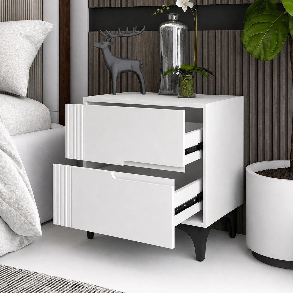 Contemporary Solid Wood Side Tabel For Bedroom