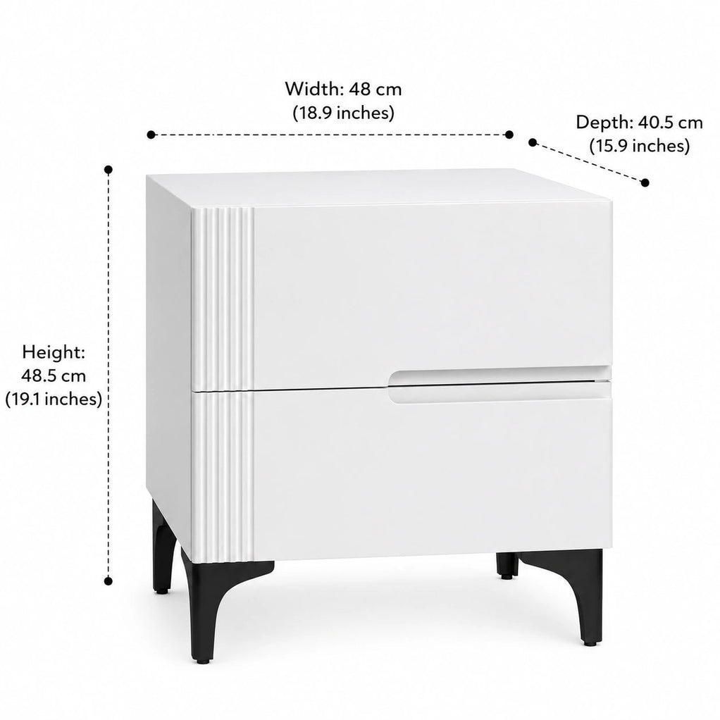 Contemporary Solid Wood Side Tabel For Bedroom