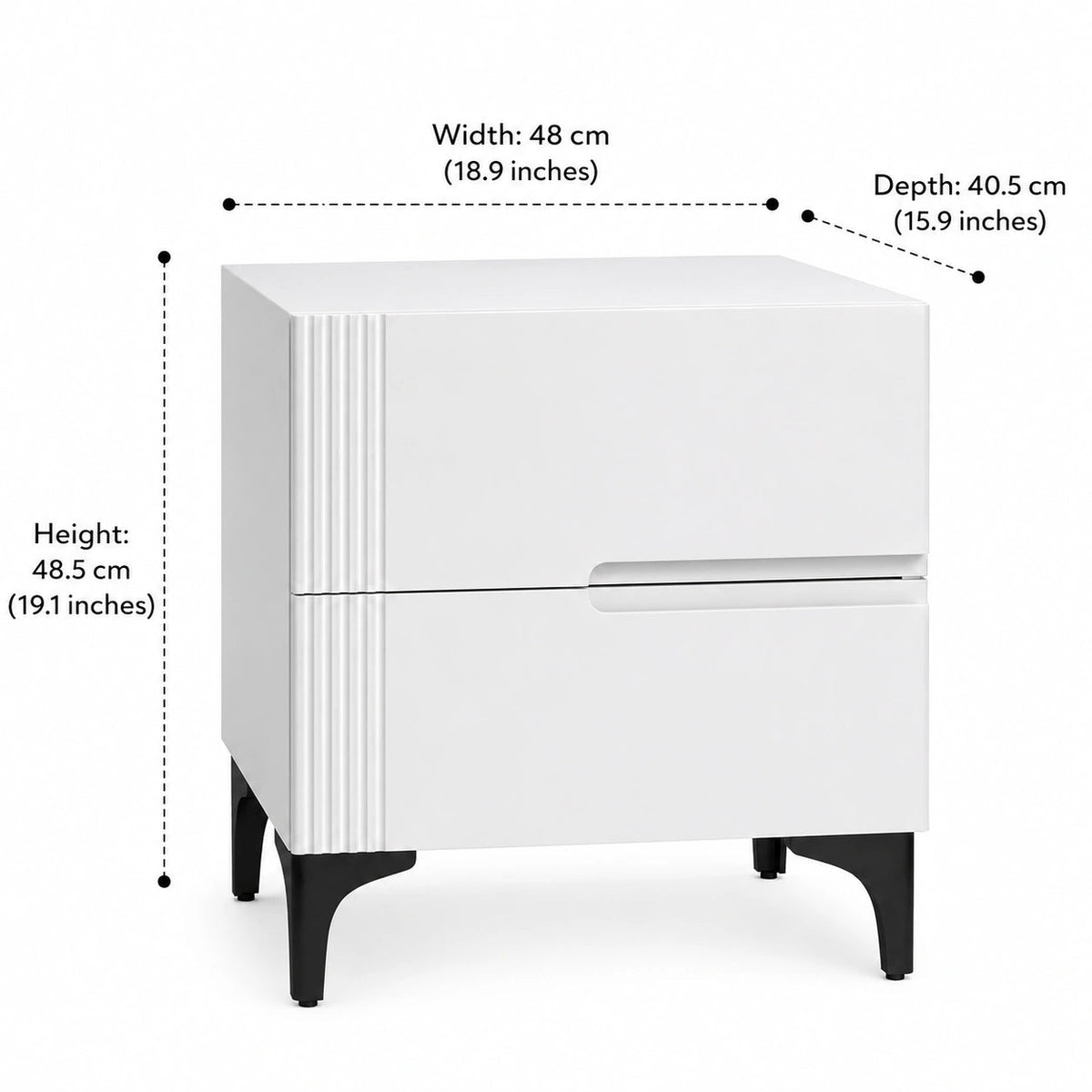 Contemporary Solid Wood Side Tabel For Bedroom