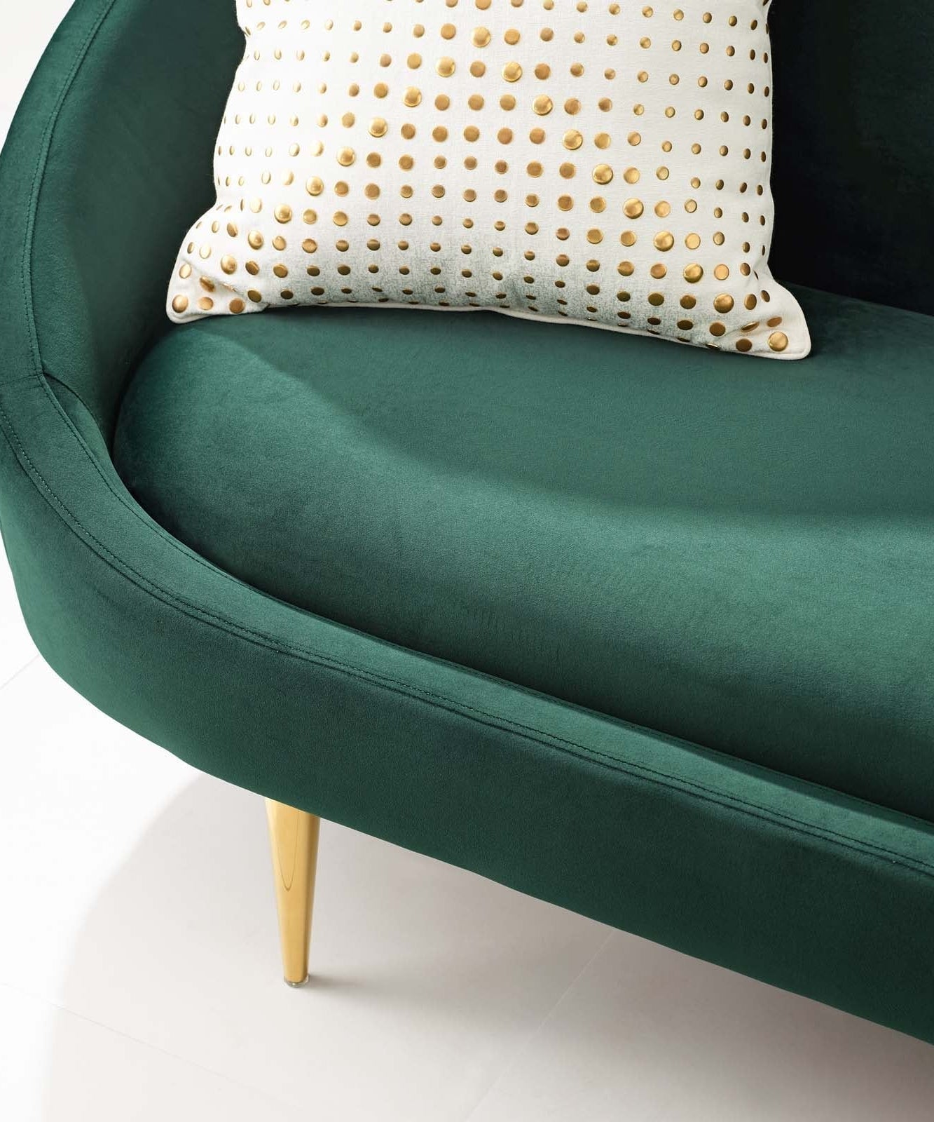 Subline Luxury Mid-Century Sofa In Suede