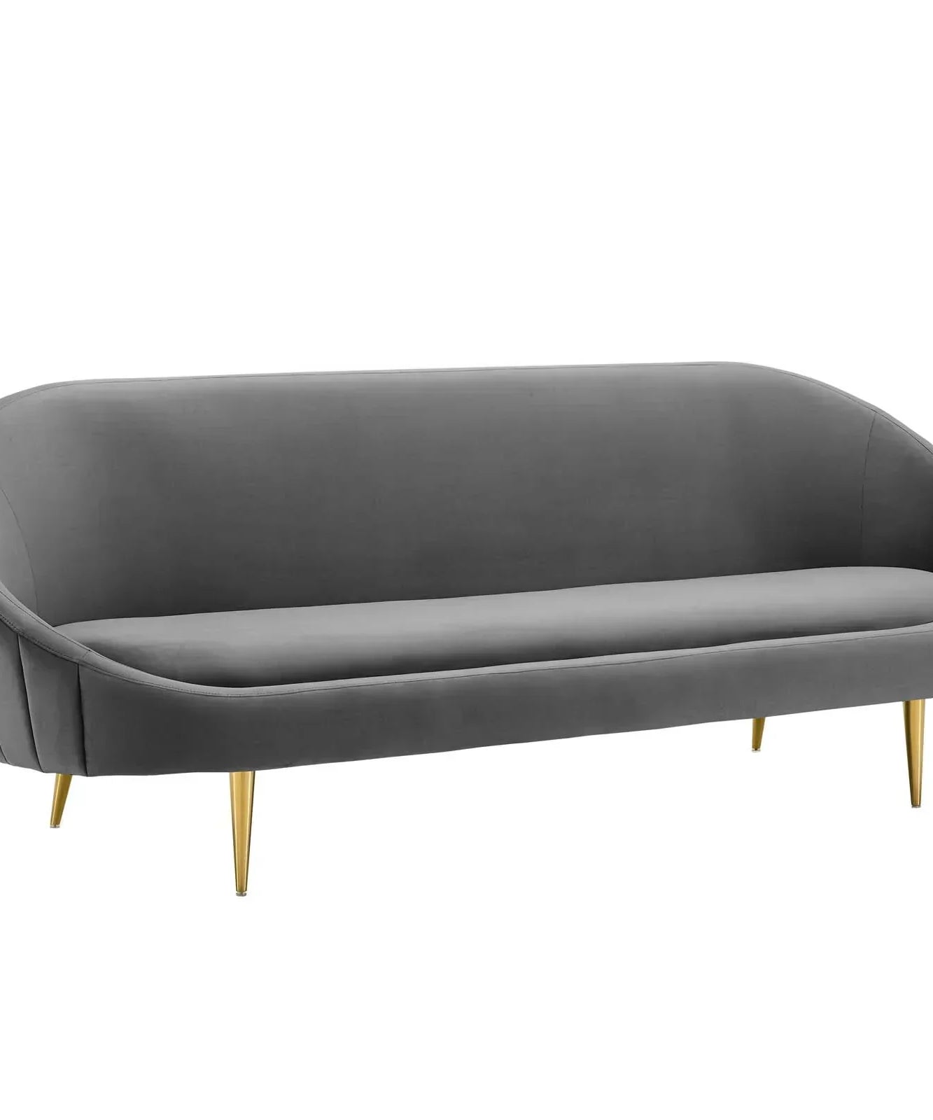 Subline Luxury Mid-Century Sofa In Suede