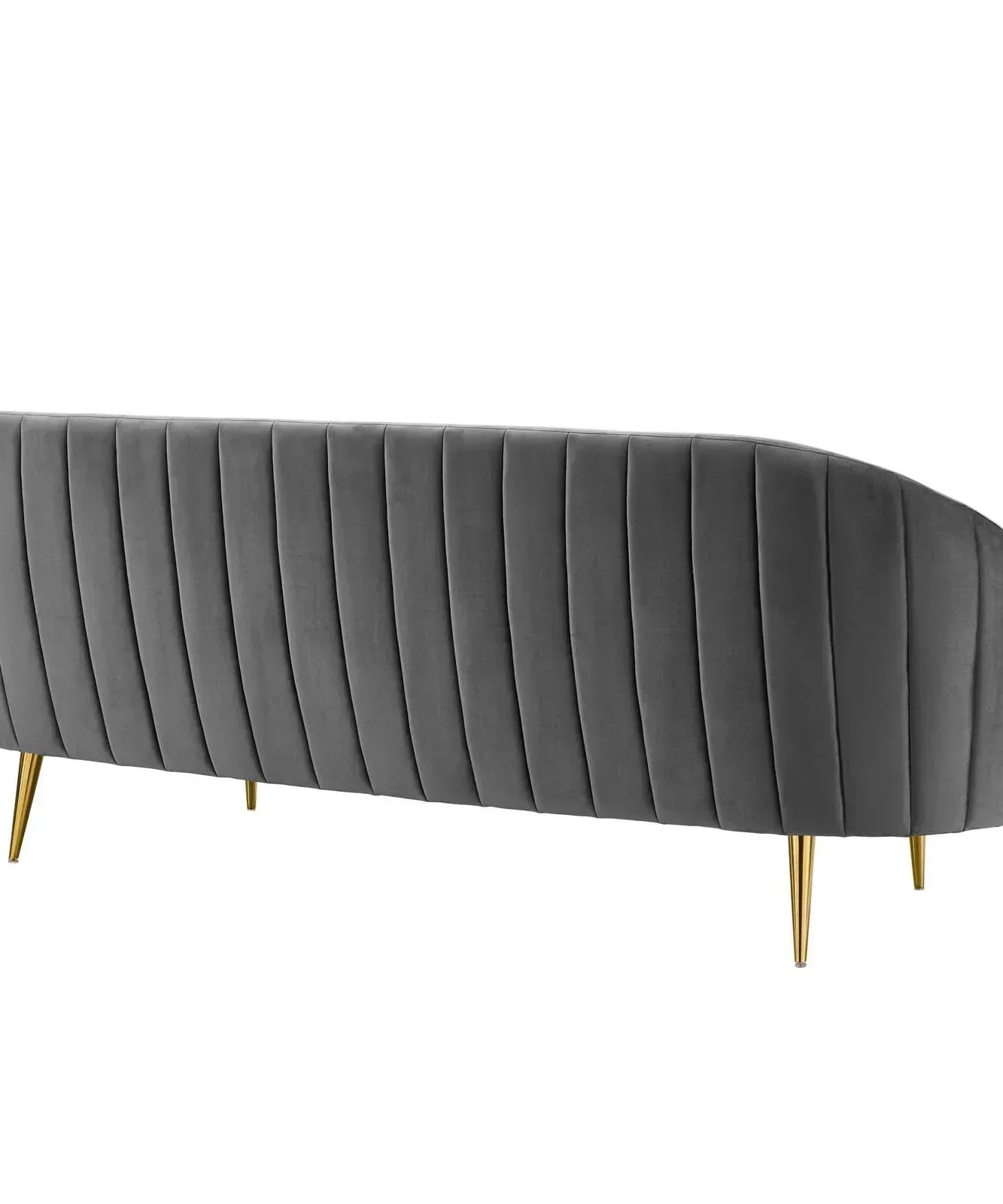 Subline Luxury Mid-Century Sofa In Suede