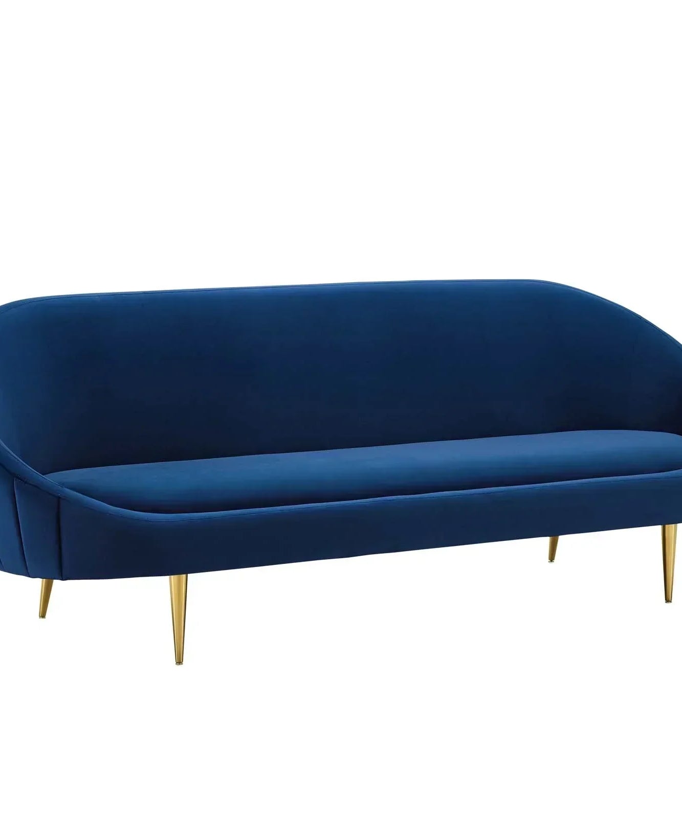 Subline Luxury Mid-Century Sofa In Suede