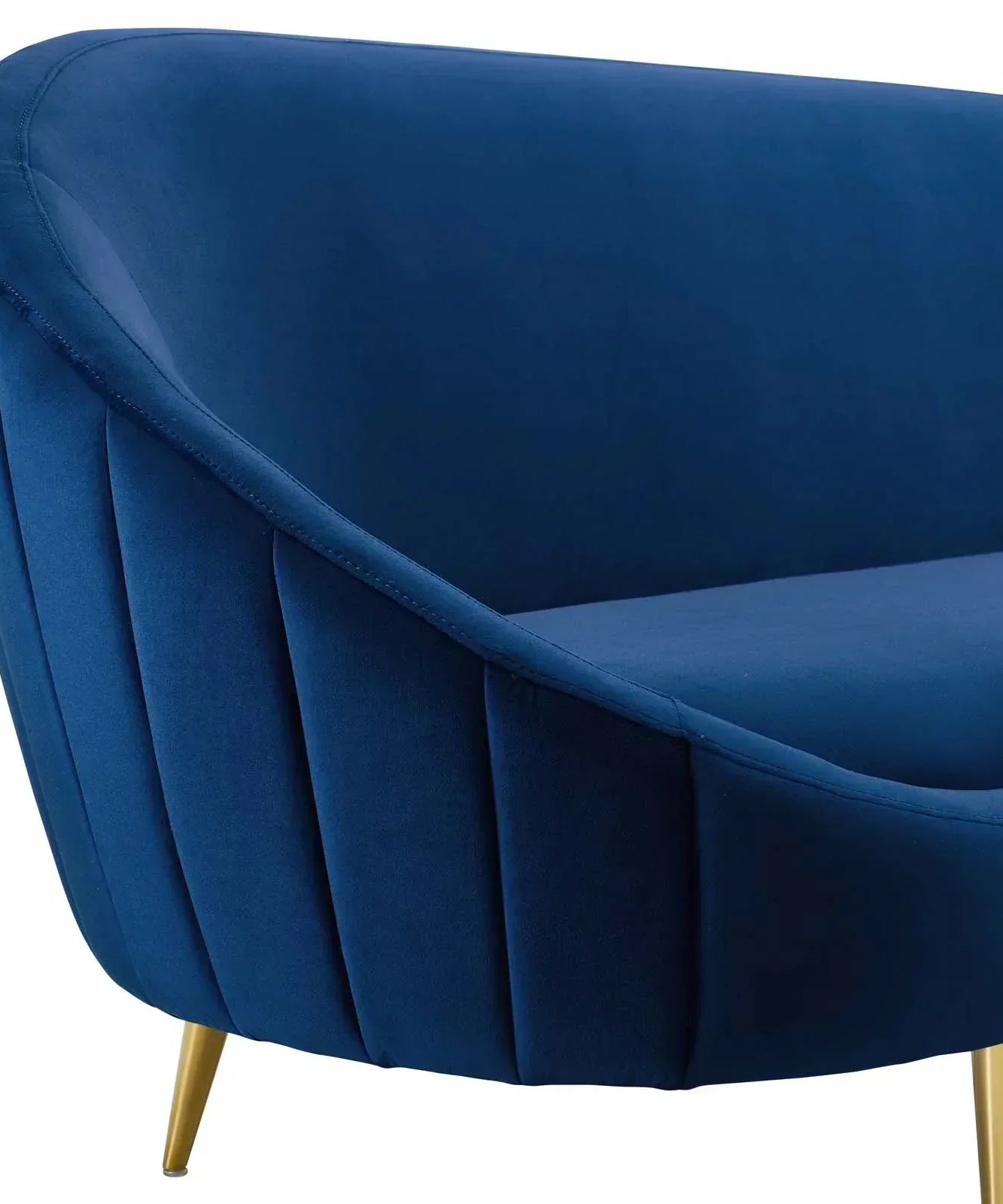 Subline Luxury Mid-Century Sofa In Suede