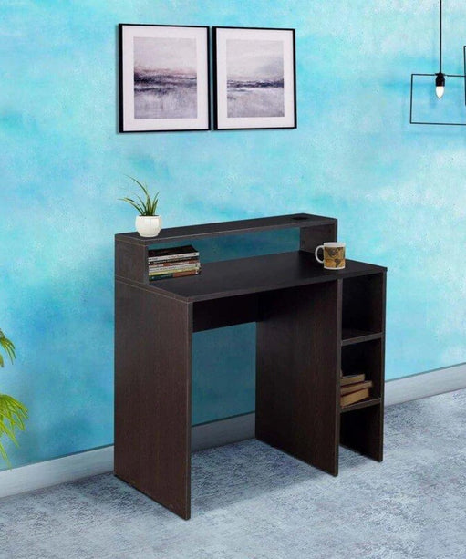 Rollen Study Table in Wenge Color - Oak Inside