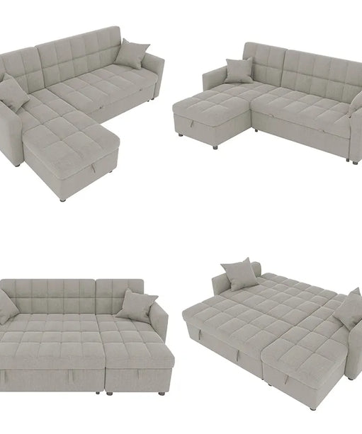 Confy Sofa Cum Bed In Suede