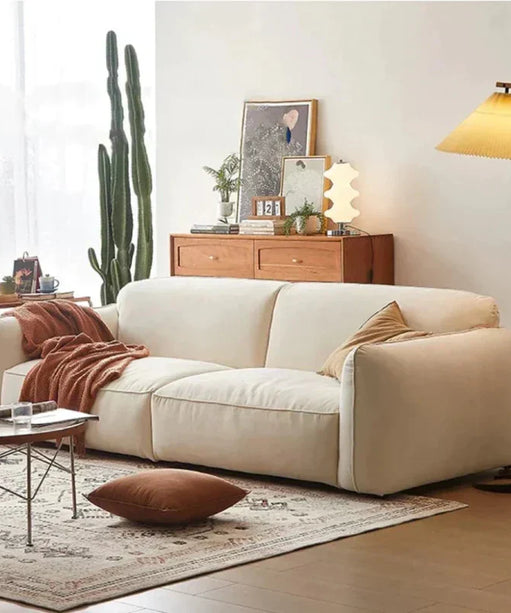Go Pro Leon Luxury Mid-Century Sofa In Suede