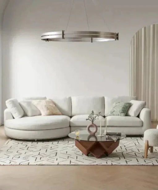John Wick Premium Modern Sofa Set In Suede