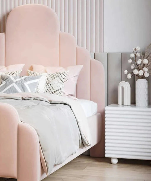 Robocop Upholstered Bed Without Storage in Suede