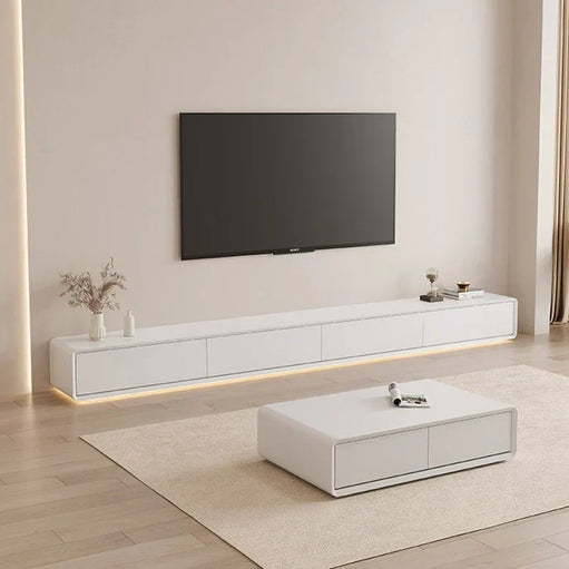 Kello Luxury TV Unit and Coffee Table in White
