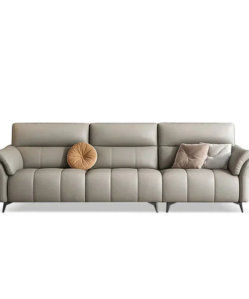 Candy Premium Modern Sofa Set in Off White Leatherette