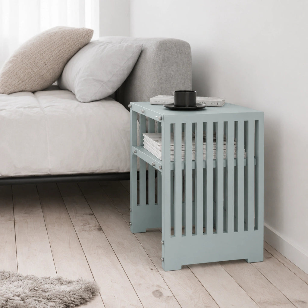 Scandinavian Nightstand Side Table for Bedroom & Living Room
