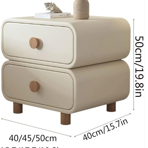 Mario Bedside Table In PU Polish