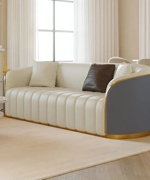 Western Luxury Sofa Set in Leatherette