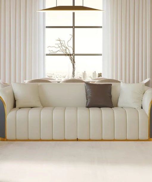 Western Luxury Sofa Set in Leatherette