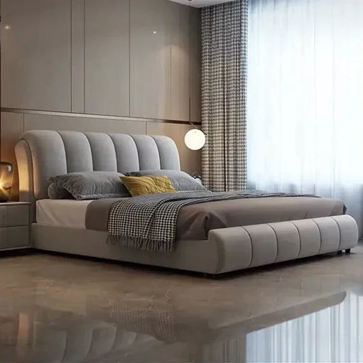 Barbie Premium Upholstered Bed in Suede