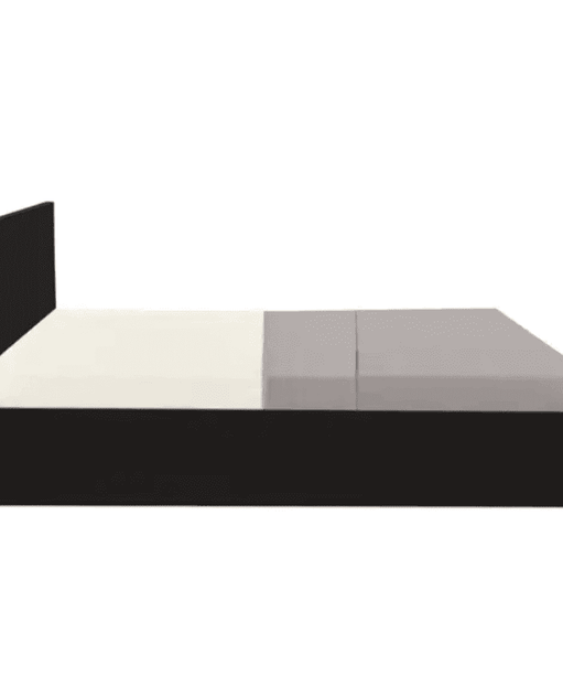 Axis Wooden Bed with Storage in Brown Matte Finish - Oak Inside