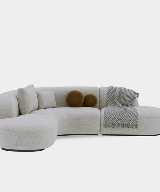 Buccky Luxury Sectional Sofa in Brooklyn Fabric