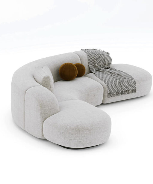 Buccky Luxury Sectional Sofa in Brooklyn Fabric