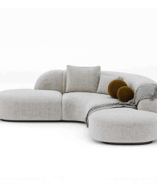 Buccky Luxury Sectional Sofa in Brooklyn Fabric