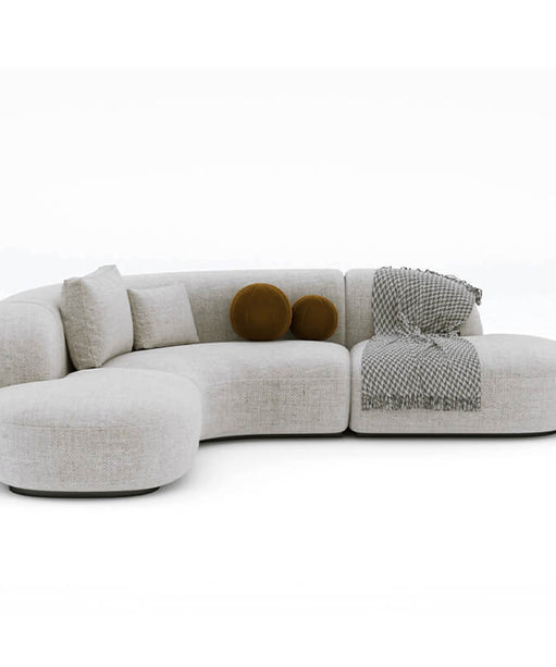Buccky Luxury Sectional Sofa in Brooklyn Fabric