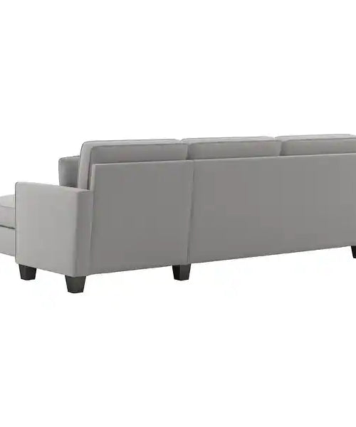 Celio Modern Suede Sectional Sofa
