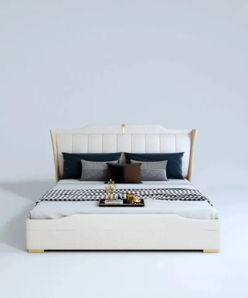 Superb Luxury Upholstered Bed In Leatherette