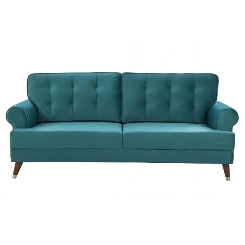 Mosco Straight Line Sofa Set - Oak Inside