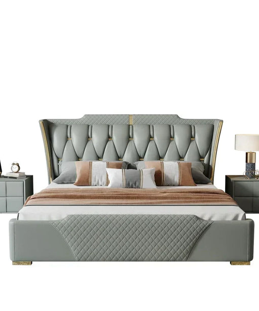 Mastro Premium Upholstered Bed In Leatherette