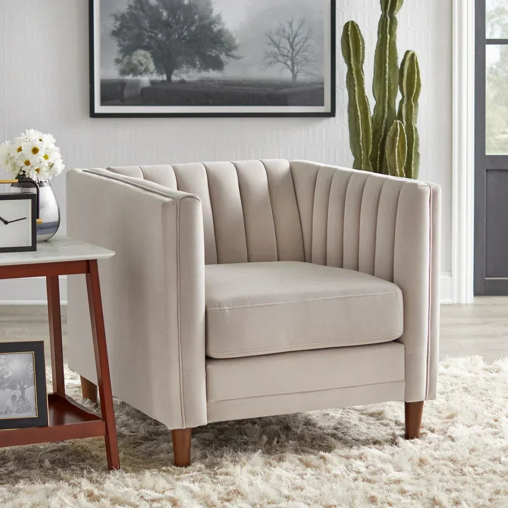 Boombox Luxury Straight Line Sofa Set in Suede