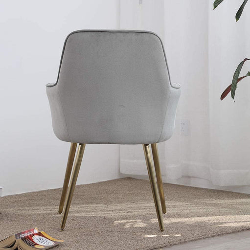 Oppo Suede Accent Chair - Oak Inside