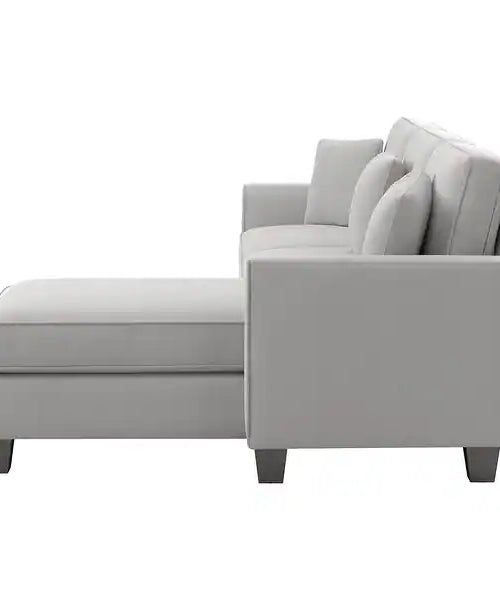Celio Modern Suede Sectional Sofa