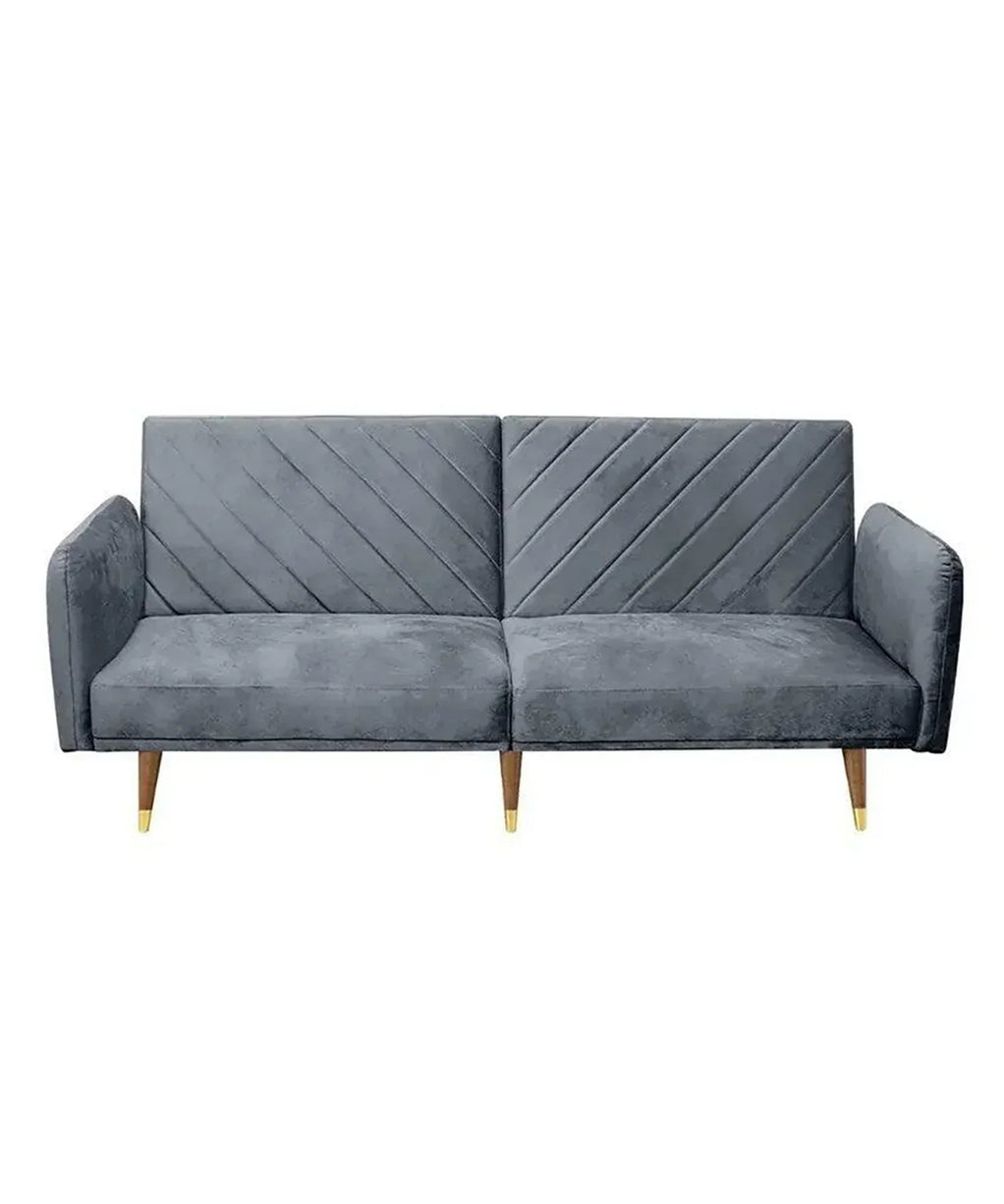 Hexa Luxury Mid-Century Sofa In Suede