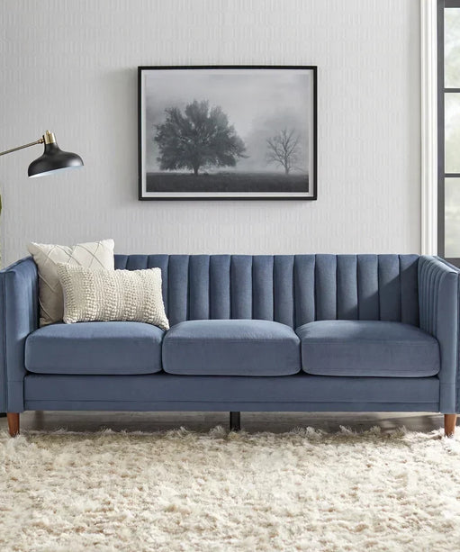 Boombox Luxury Straight Line Sofa Set in Suede