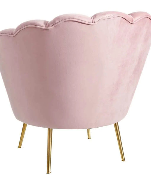 Butterfly Accent Chair in Pink Color - Oak Inside