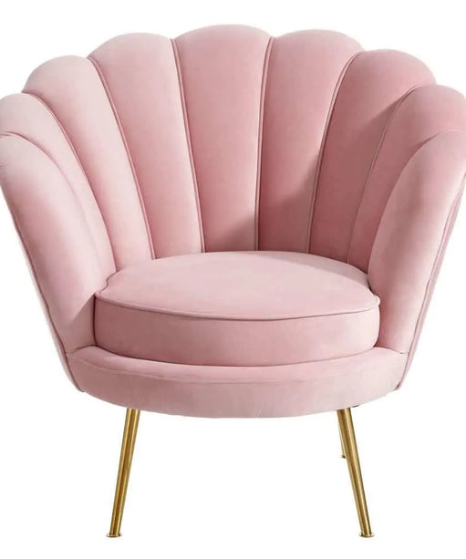 Butterfly Accent Chair in Pink Color - Oak Inside