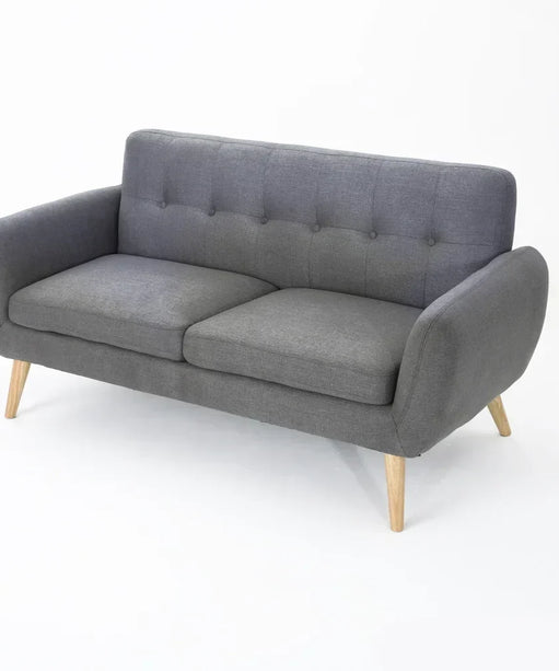 Heffy Modern Sofa Set in Suede