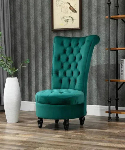 Jacky & Hill High Back Chair - Oak Inside