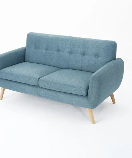 Heffy Modern Sofa Set in Suede