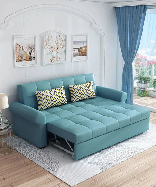 Marine Sectional Storage Sofa Cum Bed - Oak Inside