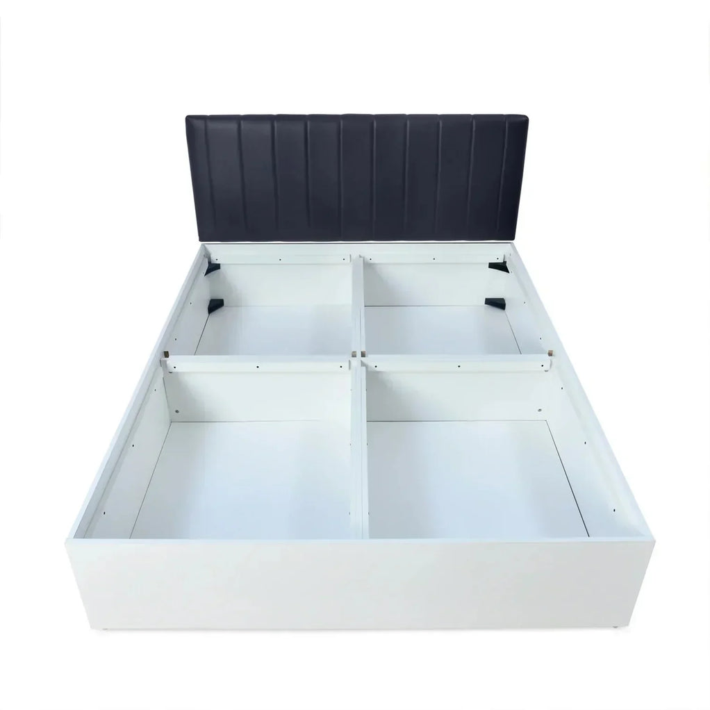 Unline Wood Luxury Upholstered Bed in Leatherette