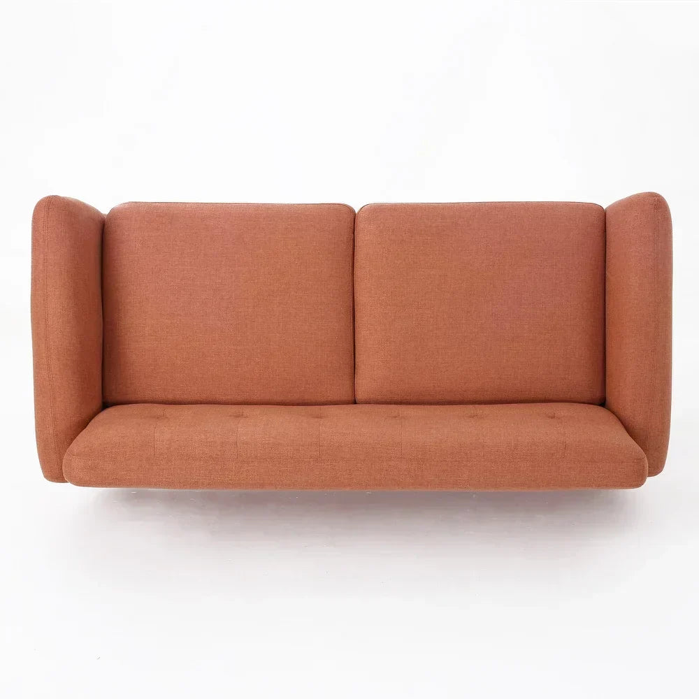 Heffy Modern Sofa Set in Suede