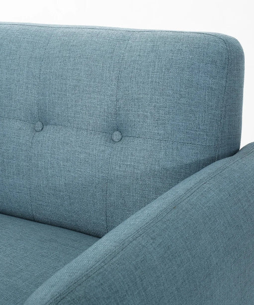 Heffy Modern Sofa Set in Suede