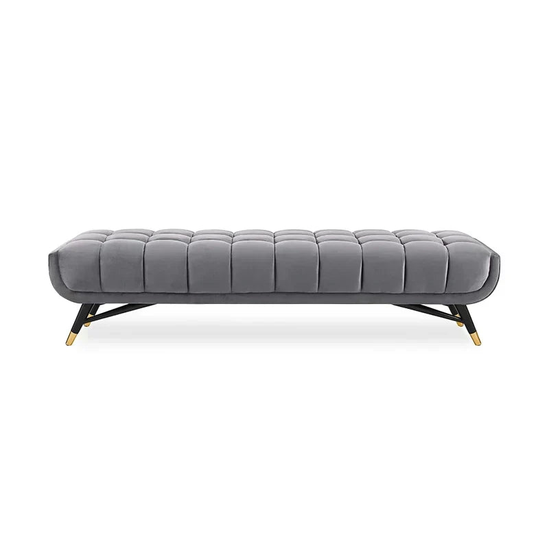 Cross line Lounger in Suede