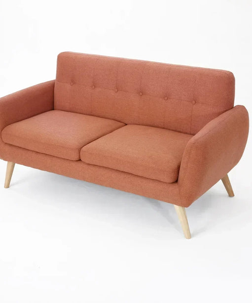 Heffy Modern Sofa Set in Suede