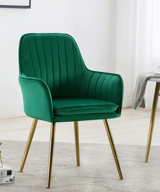 Oppo Suede Accent Chair - Oak Inside